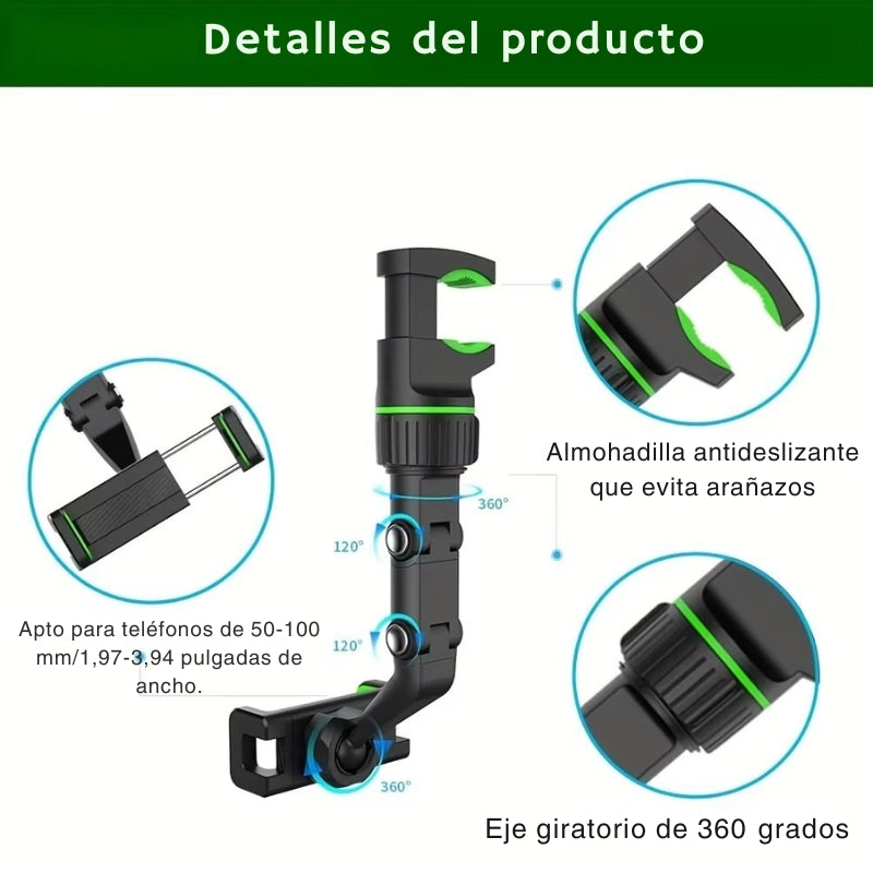SOPORTE RETROVISOR MOVIL 360