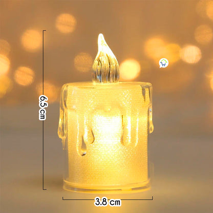 VELAS LED EFECTO CRISTAL