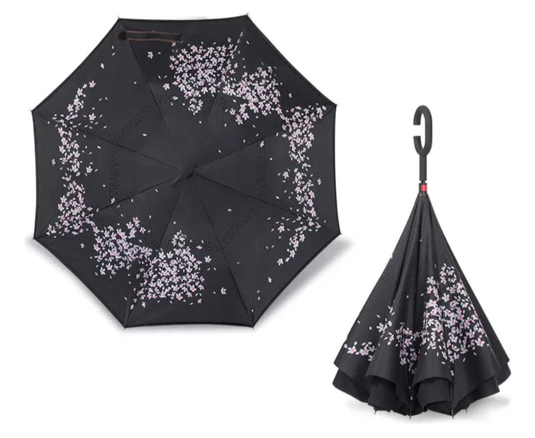 Paraguas Invertido Plegable Doble Capa