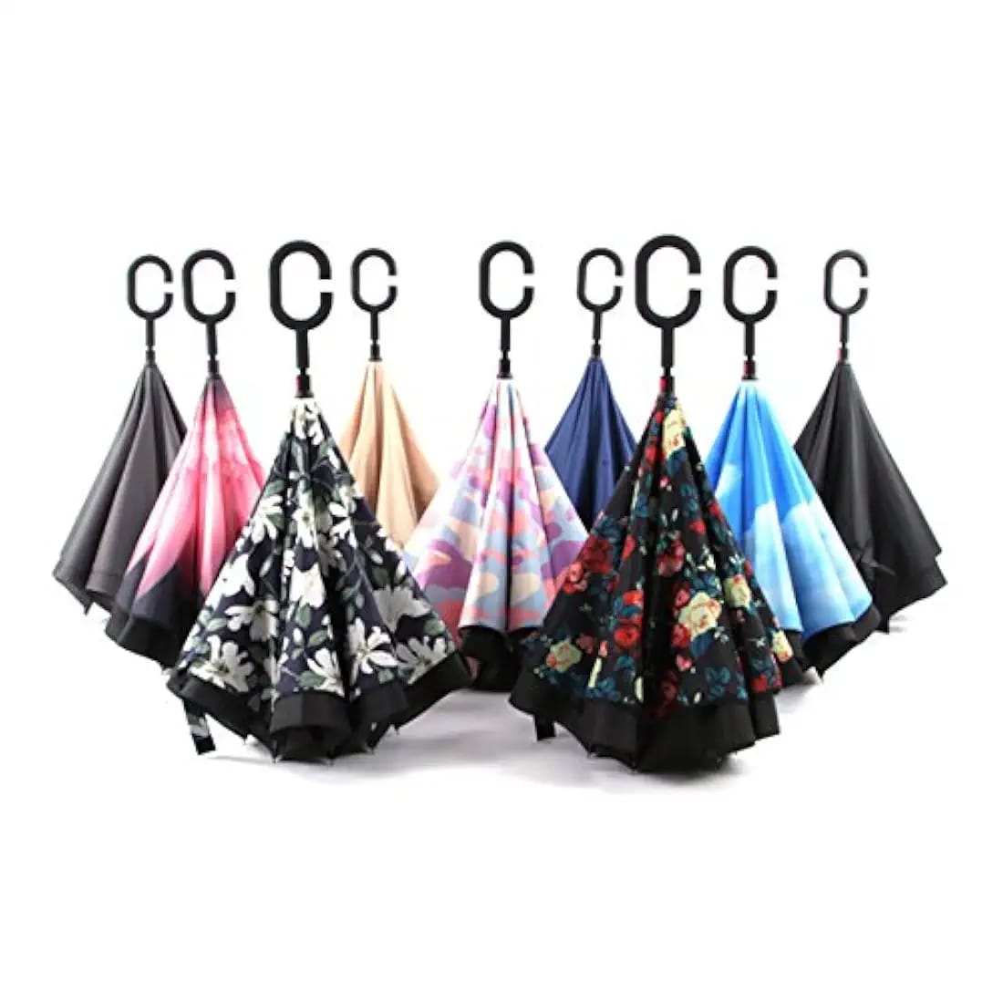 Paraguas Invertido Plegable Doble Capa