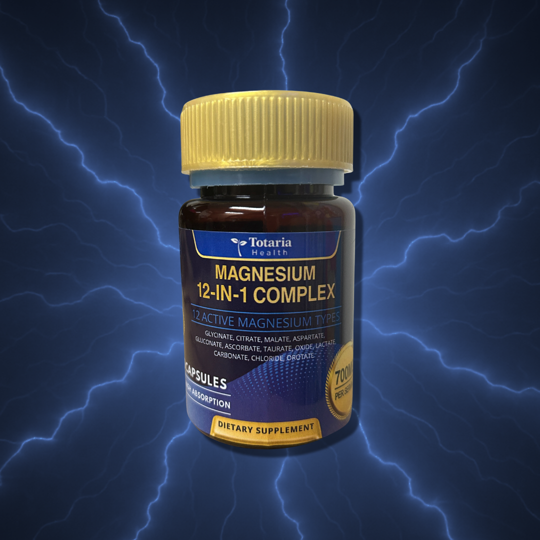 MAGNESIUM 12 EN 1 - Apoyo Diario para Energía, Relajación y Descanso