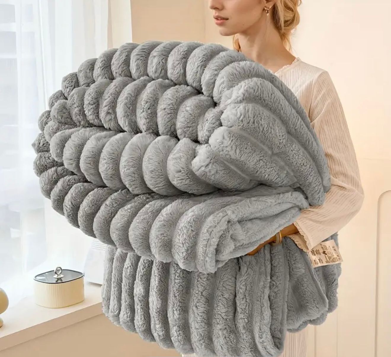 MANTA PIEL DE CONEJO