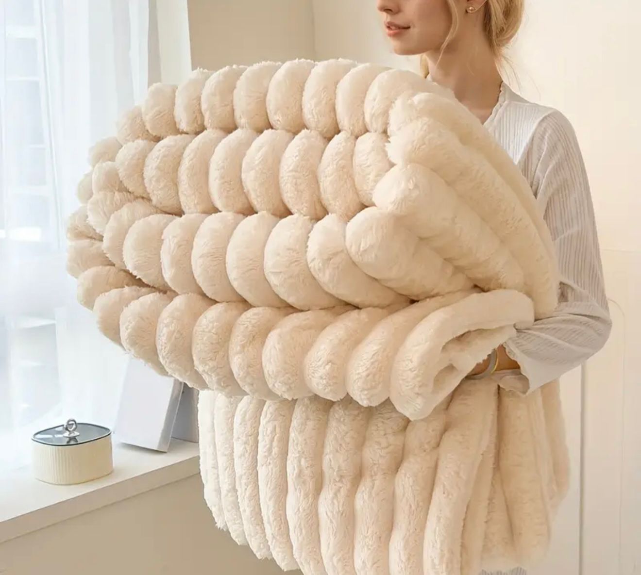 MANTA PIEL DE CONEJO