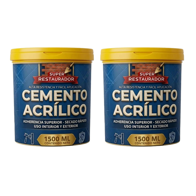CEMENTO ACRILICO X 2 UNIDADES