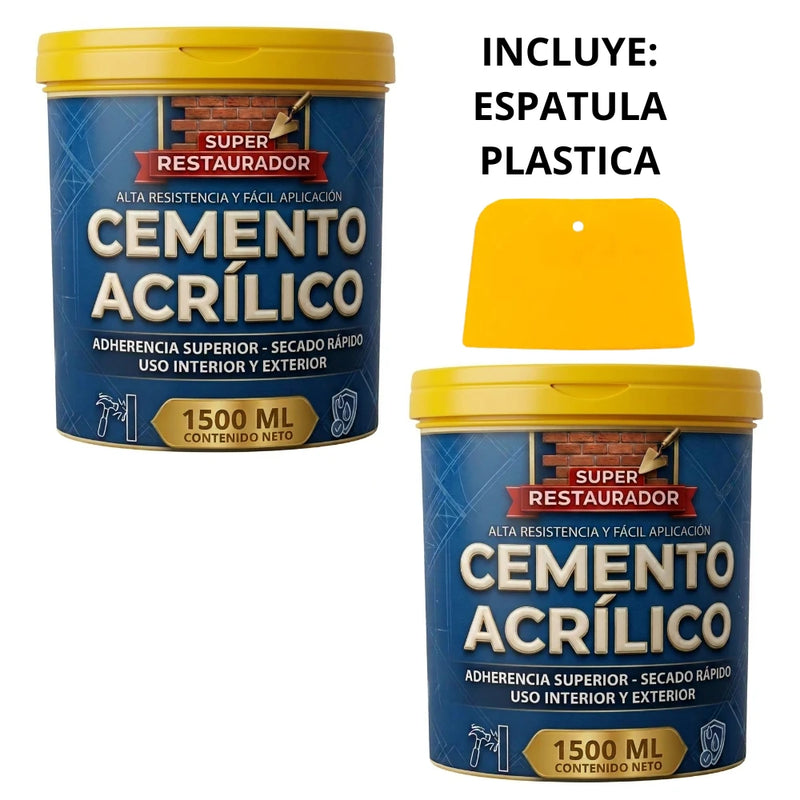 CEMENTO ACRILICO X 2 UNIDADES