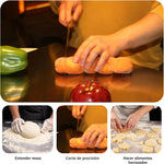 Tabla de Cocina en Acero Inoxidable con Borde