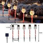 Luces Solares Navideñas Muñeco de Nieve