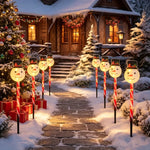 Luces Solares Navideñas Muñeco de Nieve