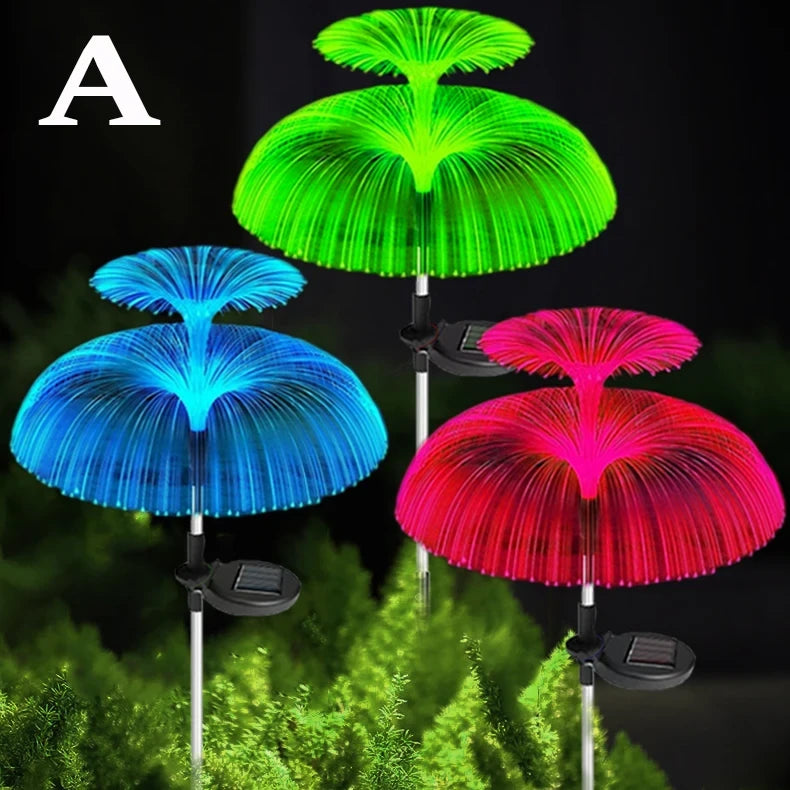 Lampara Solar LED Medusa Multicolor para jardin