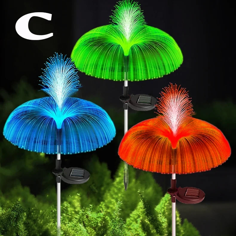 Lampara Solar LED Medusa Multicolor para jardin