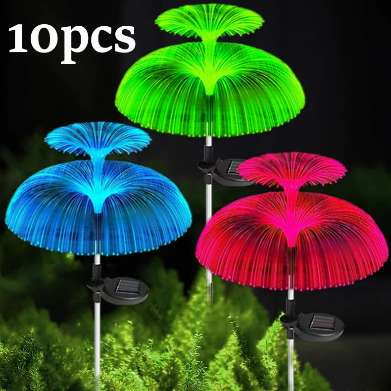 Lampara Solar LED Medusa Multicolor para jardin