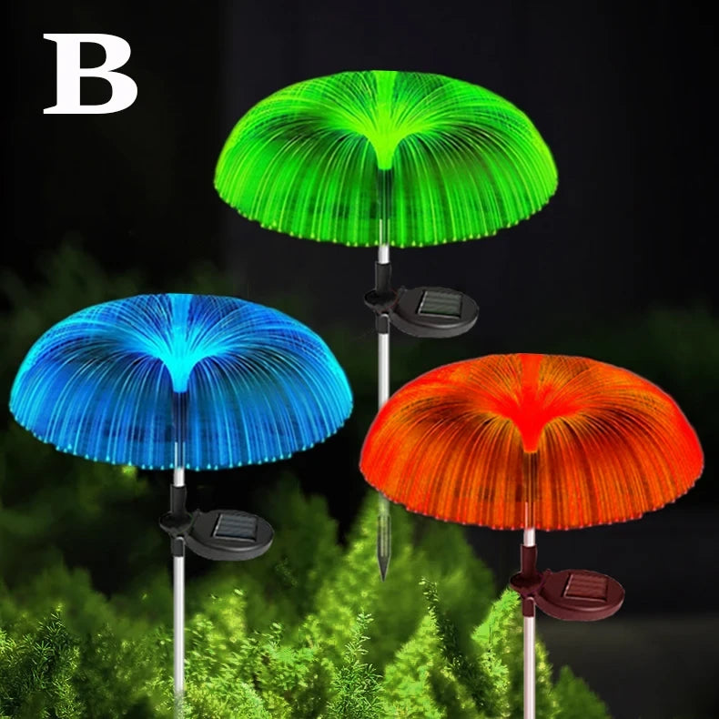 Lampara Solar LED Medusa Multicolor para jardin