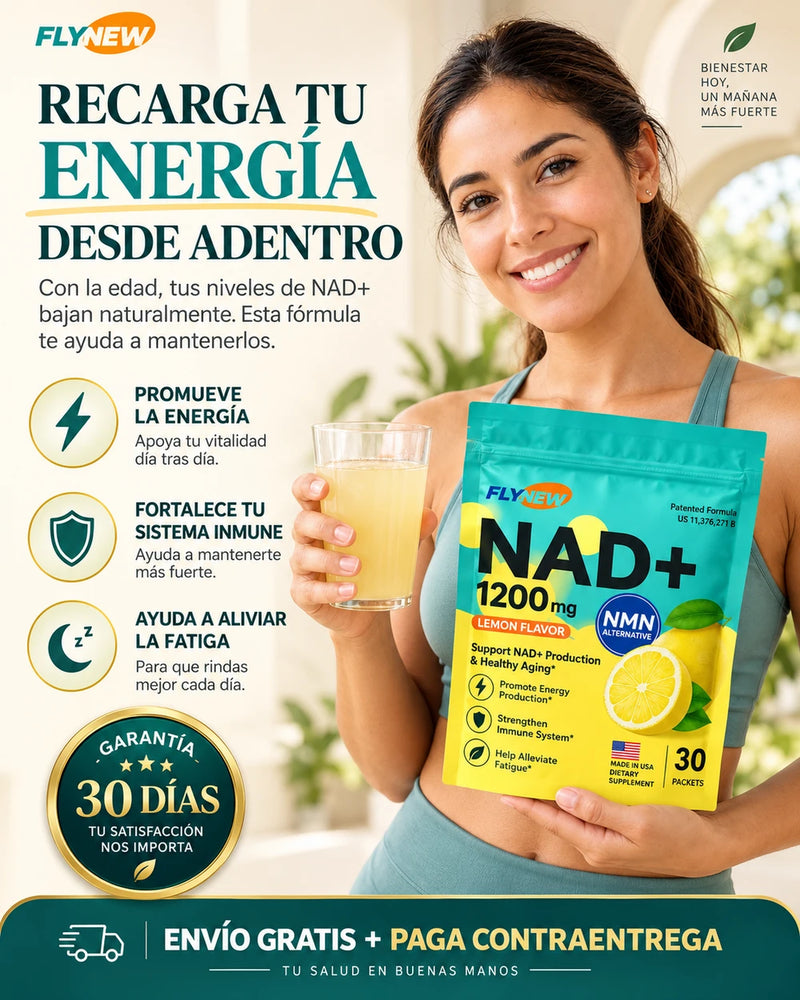 NAD con PQQ Firmesa total en cuerpo y rostro Sabor Limón para