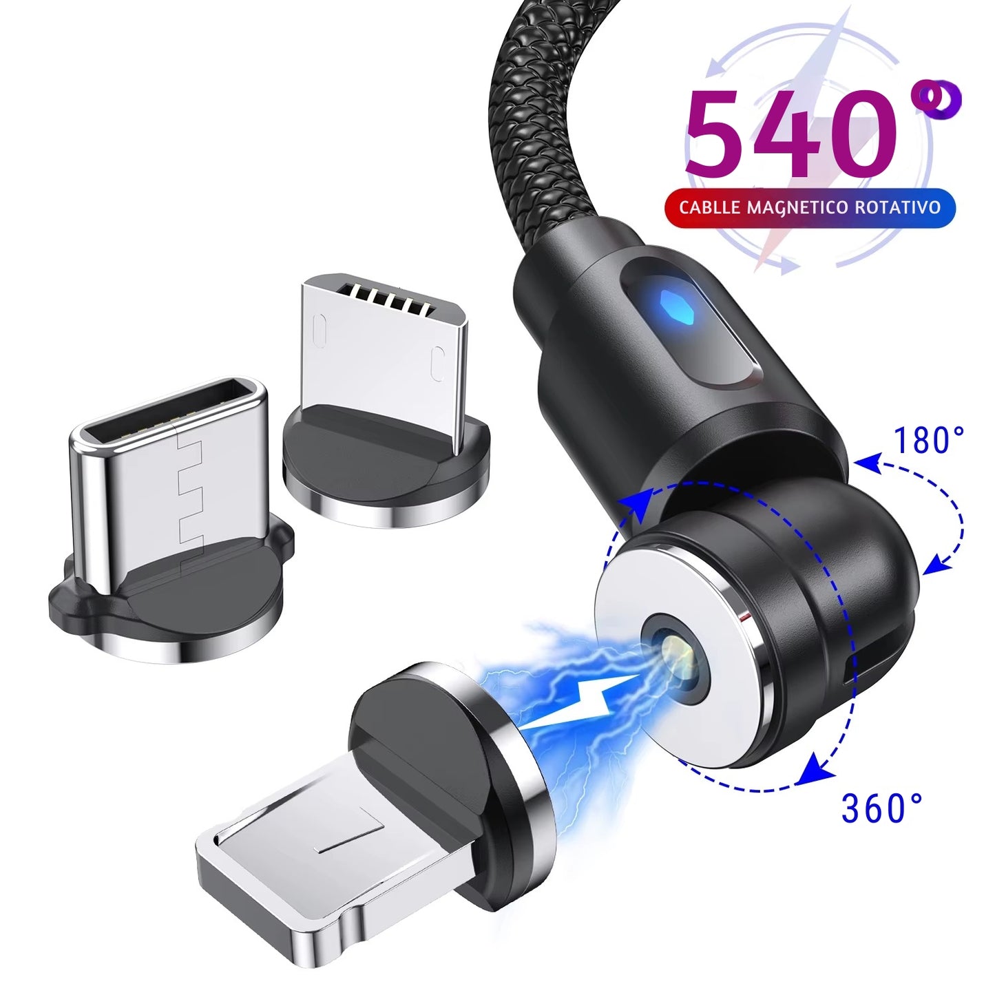 CABLE MAGNETICO 3 EN 1