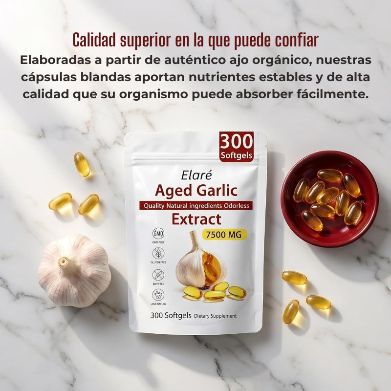 Ajo Añejado Orgánico Inodoro