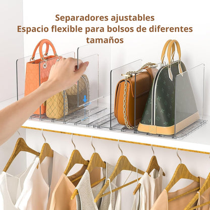 Organizador de Bolsos Modular Transparente Clóset