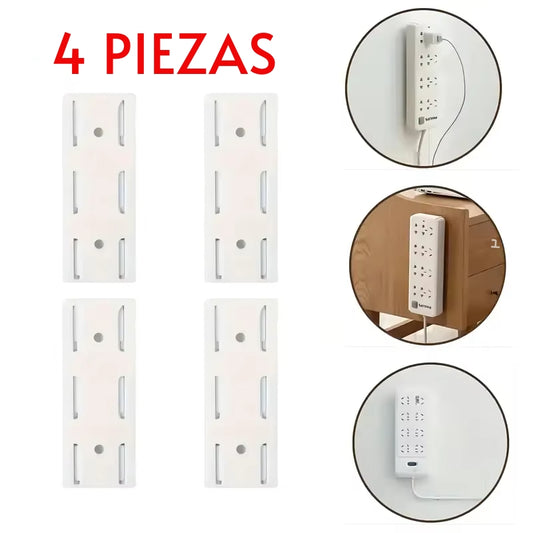 SOPORTE ENCHUFE ADESIVO X 4 Undi