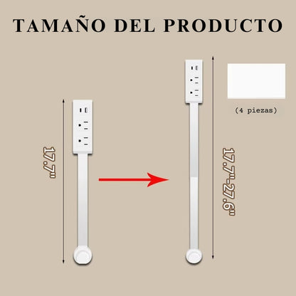 Enchufe Extensor Giratorio Power Hub USB