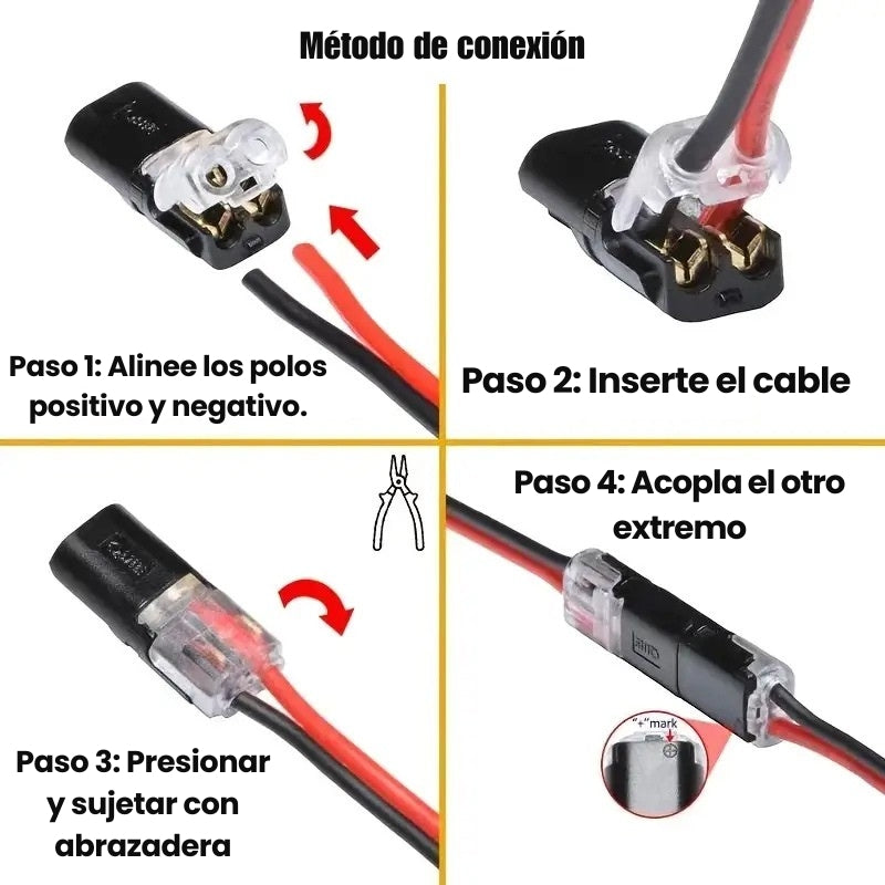 CONECTORES QUICKPLUNG NYLON 50 UNIDADES