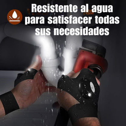 GUANTES CON LINTERNA LED