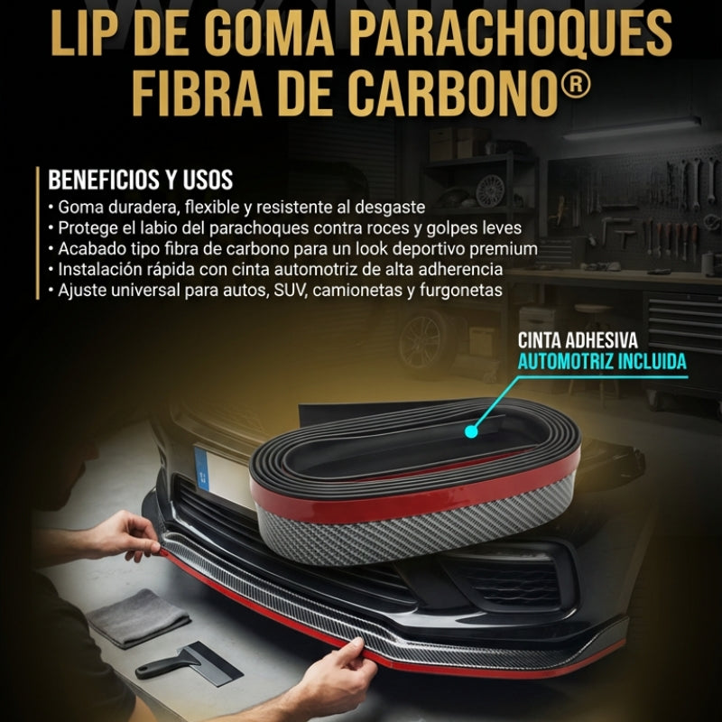 Protector Labial Parachoques Fibra Carbono