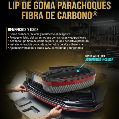 Protector Labial Parachoques Fibra Carbono