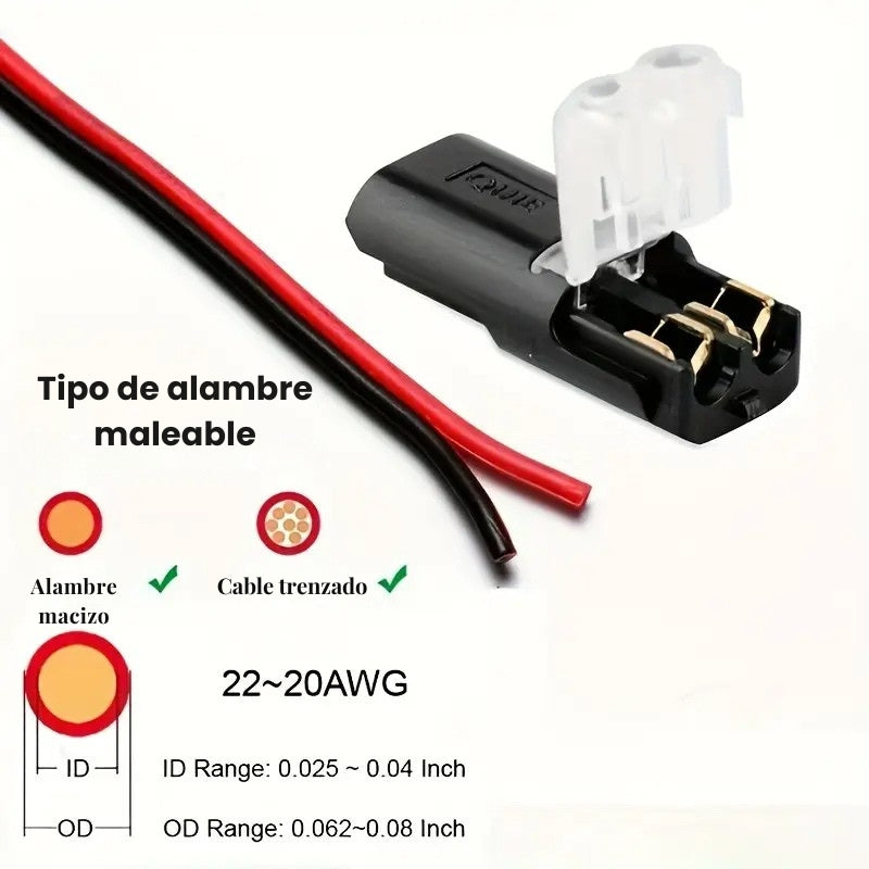 CONECTORES QUICKPLUNG NYLON 50 UNIDADES