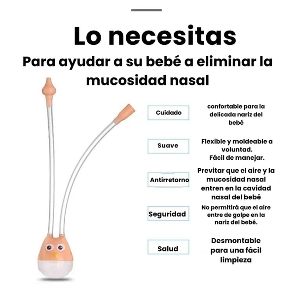 Aspirador Nasal Suave Bebé