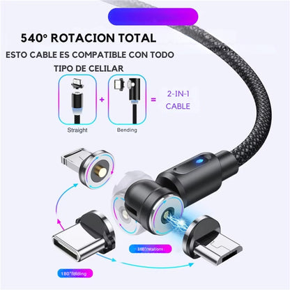 CABLE MAGNETICO 3 EN 1