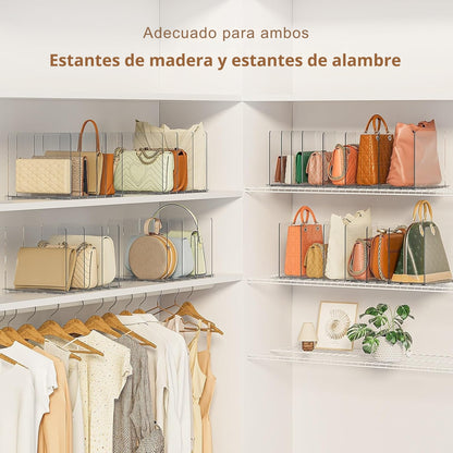 Organizador de Bolsos Modular Transparente Clóset
