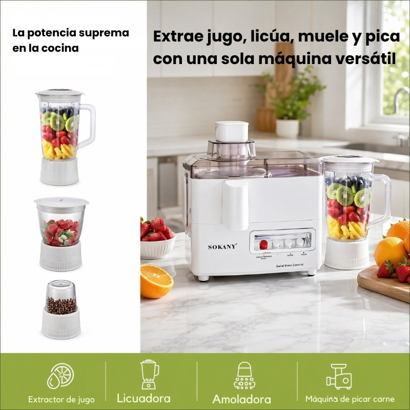 EXTRACTOR DE JUGO 4 en 1 SOKANY