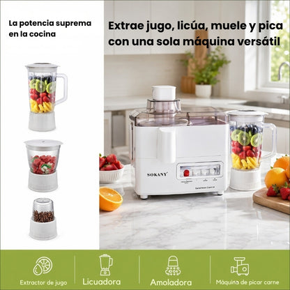 EXTRACTOR DE JUGO 4 en 1 SOKANY
