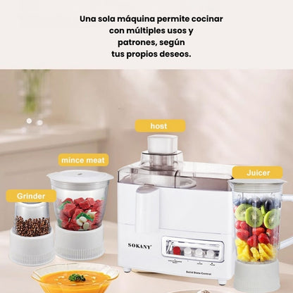 EXTRACTOR DE JUGO 4 en 1 SOKANY