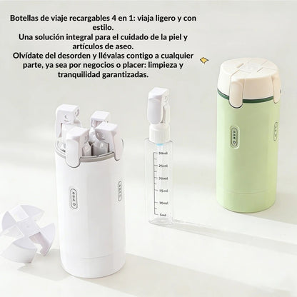 BOTELLA DE VIAJE 4 EN 1