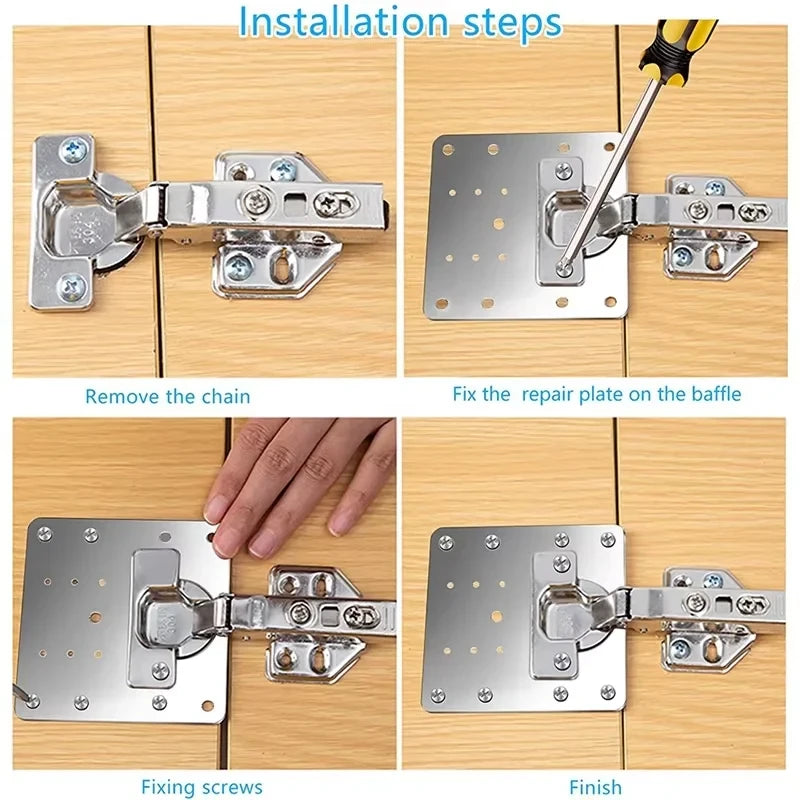 Kit de Placas de Reparación para Muebles X 4 Unid  -  O X 8 Unid