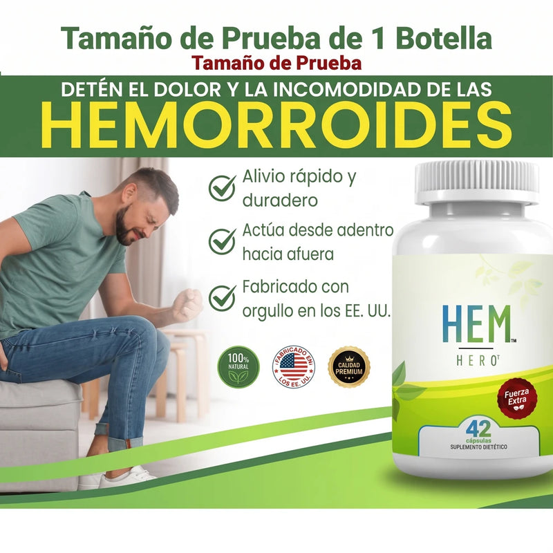 Hem Hero Apoyo Natural para Hemorroides