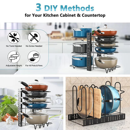 ORGANIZDOR DE OLLAS AJUSTABLE