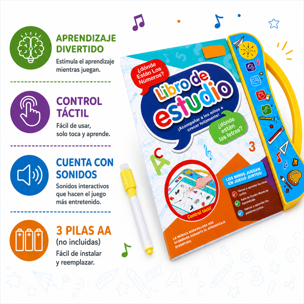 Libro audio interactivo bilingüe divertido