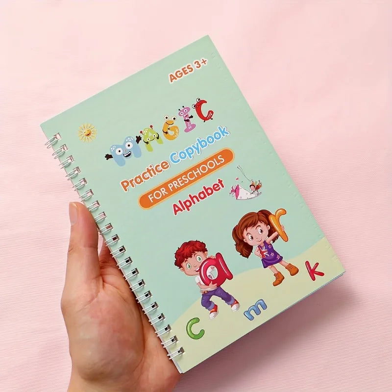 CUADERNOS MAGICOS 4 UNIDADES + LAPIZ MAGICO