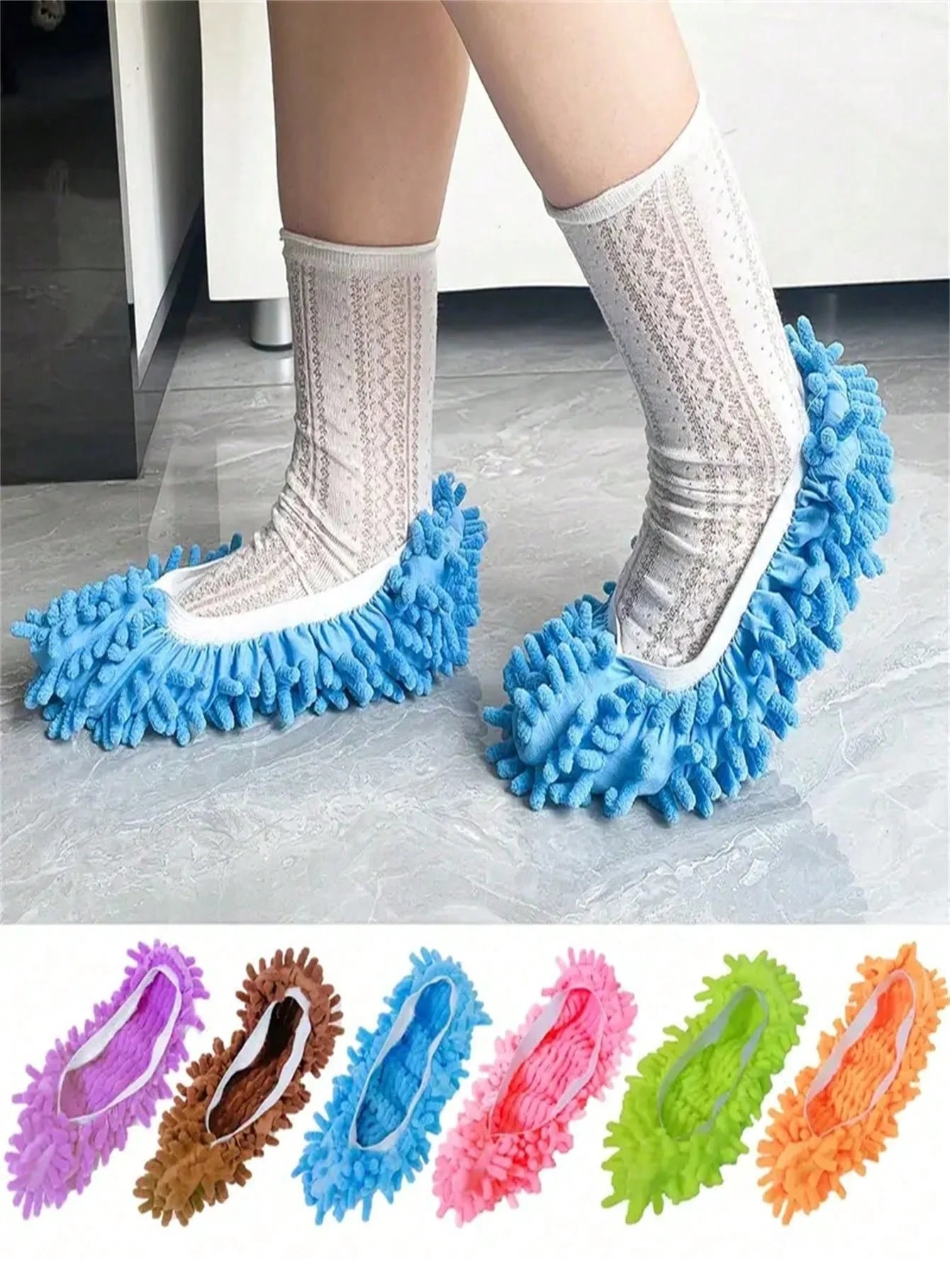 ZAPATOS DE LIMPIEZA MICROFIBRA 2 PARES