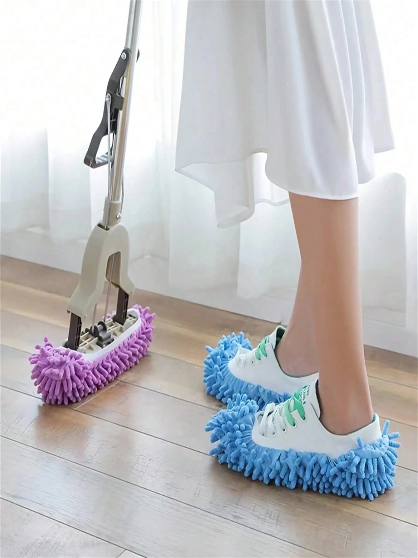 ZAPATOS DE LIMPIEZA MICROFIBRA 2 PARES